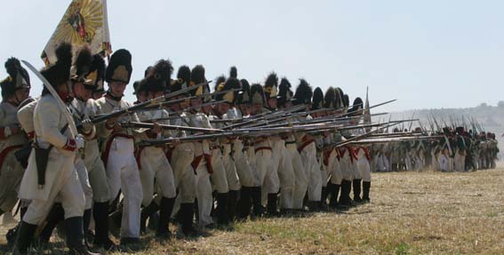 Bild von einer österreichischen Infanterie Kompanie im Gefecht 1770