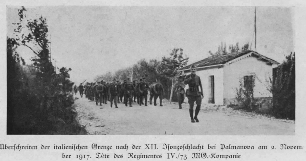 Überschreiten der italienischen Grenze am 02. Nov 1917